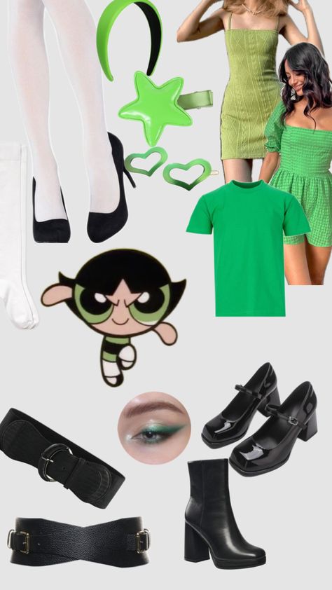 #powerpuffgirls #buttercup #halloween #costume Buttercup Halloween Costume, Buttercup Costume, Powerpuff Girls, Halloween Costume, Halloween Costumes, Halloween