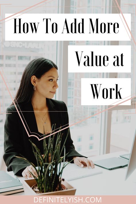 There are many reasons why you want to add more value at your job, but how exactly do you do that? These tips on adding value at work will make you a better employee, open up more opportunity, and make your job more enjoyable! Check it out! Creative Copywriting, Linkedin Background, Career Exploration, Small Business Advice, Good Employee, Great Place To Work, Art Therapy Activities, Start Saving Money, Dream Career