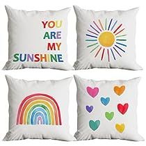 Kids Reading Corner, Classroom Rainbow, Sunshine Pillow, Pillows For Kids, Reading Corner Kids, Kids Throw Pillows, Rainbow Pillow, Love You Friend, Best Housewarming Gifts