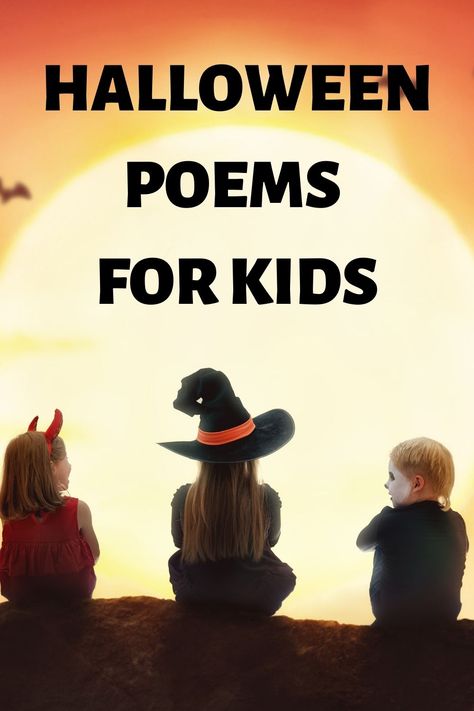 Best Halloween poems for kids. By the time you finish reading this, your children will be donning their costumes in order to recite a poem before trick or treating! Halloween Poems For Kids, Halloween Rhymes, Poetry Tea Time, Halloween Poems, Poems For Kids, Origin Of Halloween, Spelling For Kids, Halloween Books For Kids, Halloween Reading