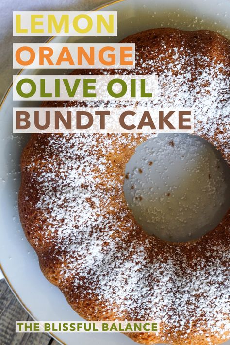 Lemon Olive Oil Bundt Cake Olive Oil Bundt Cake, Orange Olive Oil, Olive Oil Cake Recipe, Lemon Olive Oil Cake, Lemon Olive Oil, Oil Cake, Olive Oil Cake, Recipes Cake, Awesome Cakes