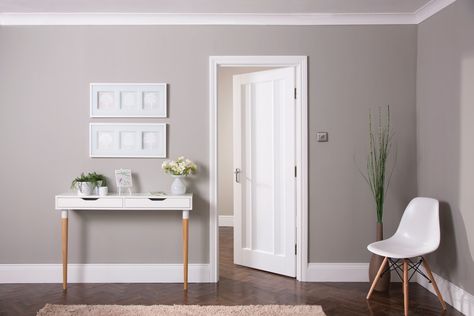 Worcester Primed Internal Door Internal Cottage Doors, Contemporary Internal Doors, White Internal Doors, Cottage Door, Harry's House, Kitchen Glass, Internal Door, Door Inspiration, Dream Kitchens