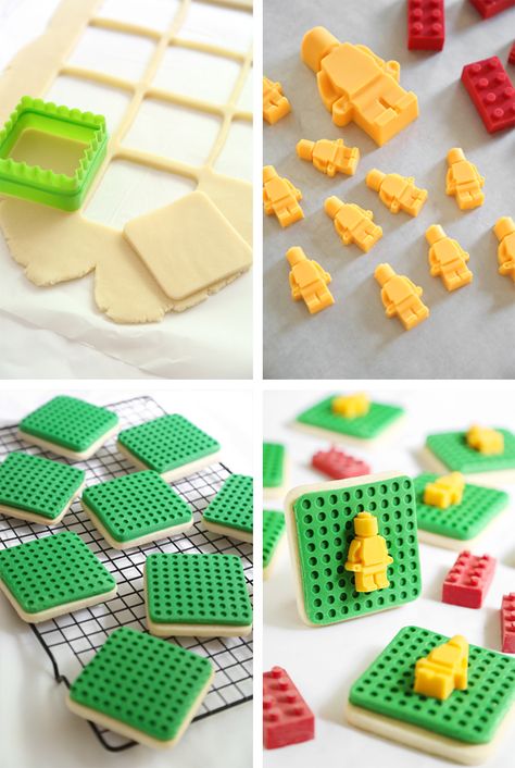 Lego Cookies | Sprinkle Bakes Lego Cookies, Themed Cookies, Lego Cake, Lego Birthday Party, Sprinkle Cookies, Lego Birthday, Lego Party, Inspiration For Kids, 7th Birthday