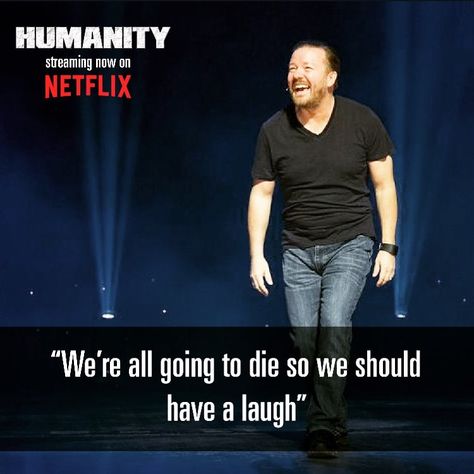 Dark Comics, Ricky Gervais, Have A Great Weekend, Have A Laugh, Just Amazing, Inspirational Quotes Motivation, Memes Quotes, Funny Stuff, Funny Quotes