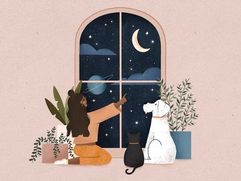 Star Gazing by Olivia Moore on Dribbble Adobe Illustrator Artwork, Illustrator Artwork, Motion Graphics Inspiration, Cute Star, Star Gazing, Adobe Illustrator Tutorials, Cute Stars, Motion Graphic, Illustrator Tutorials