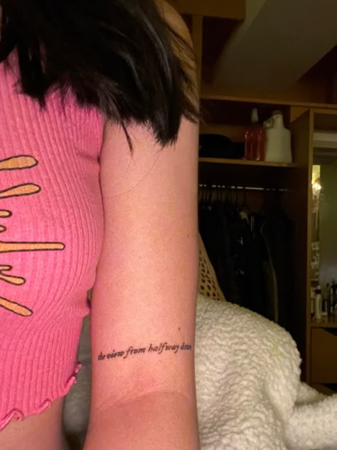 The View From Halfway Down Tattoo Bojack, Bojack Horseman Tattoo The View From Halfway Down, Halfway Down Tattoo, Bojack Horseman Quotes Tattoo, The View From Halfway Down, The View From Halfway Down Tattoo, Bojack Horseman Tattoo, Horseman Tattoo, Maching Tattoos