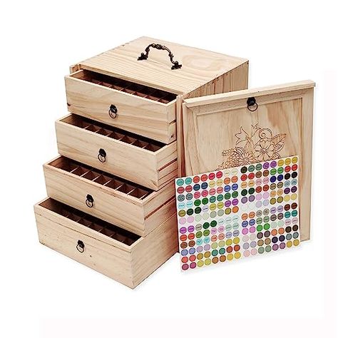 TORIBIO Essential Oil Storage Holder Organizer for 192 Bottles, Wooden Essential Oils Box Holds 5 10 15 20 30 ml for Young Living & Doterra Bottles Organizing Essential Oils Storage, Wood Essential Oil Holder, Essential Oils Storage Travel, Essential Oil Storage Case, Essential Oil Storage Box, Essential Oil Box, Essential Oil Storage, Oil Storage, Essential Oil Bottles