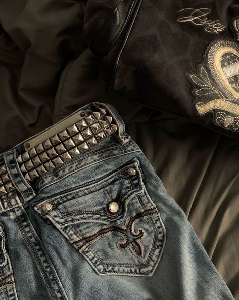 Affliction Clothing, 2000s Fashion Outfits, Swaggy Outfits, Rock Revival, 2000s Fashion, Dream Clothes, Look Cool, Fitness Inspo, Rock Revival Jean