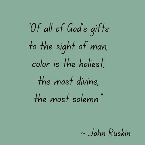 🌈✨ Of all God's gifts to the sight of man, color is the holiest, the most divine, the most solemn. ✨🌈 This beautiful quote by John Ruskin reminds us of the profound significance of color in our lives. 🌟 Colors are not just visual sensations; they are a divine blessing that touches our souls and elevates our spirits. They bring joy, peace, and inspiration, transforming the mundane into the extraordinary. 🌺💫 In every sunrise and sunset, in the blooming flowers and the vast ocean, colors paint... Vast Ocean, Career Motivation, John Ruskin, Sunrise And Sunset, The Mundane, Beautiful Quote, Ocean Colors, Blooming Flowers, Beautiful Quotes