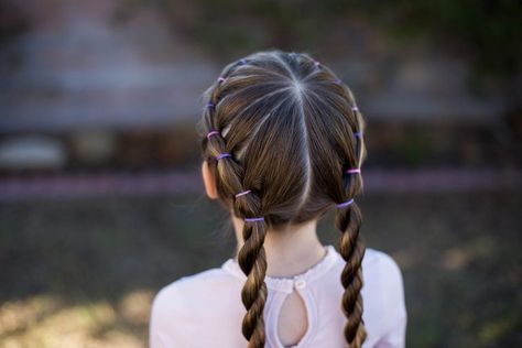 Banded Twist Braid | Cute Girls Hairstyles Haircut For Girls, Latest Haircuts, Twist Braid, Braided Hairstyles For Teens, Athletic Hairstyles, Girls Braids, Girl Haircuts, Long Hair With Bangs