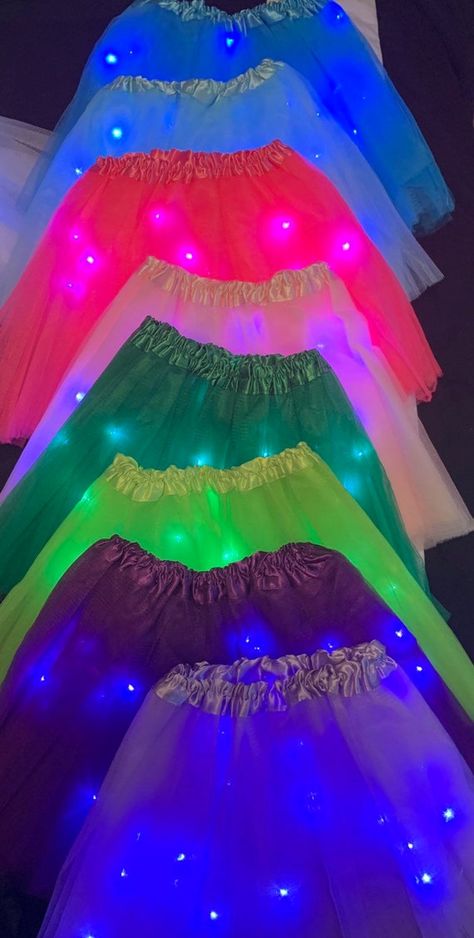 Glow Party Outfit, Neon Party Outfits, Led Tutu, Glow In Dark Party, Neon Birthday Party, Glow Birthday Party, Neon Birthday, Glow Birthday, Neon Outfits