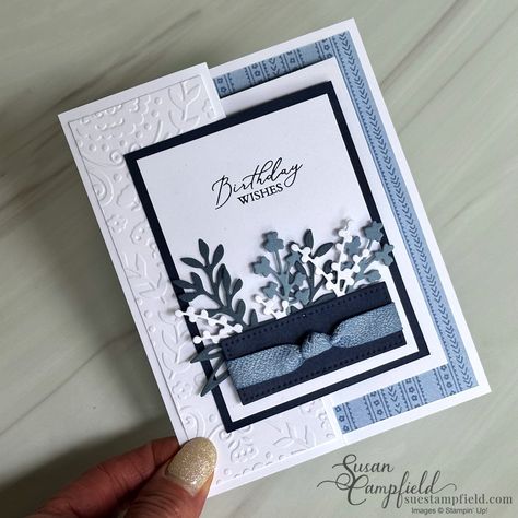 Stampin Up Pop Up Cards, Timeless Arrangements, Susan Campfield, Countryside Corners, Birthday Female, Designer Paper Cards, Fancy Fold Card Tutorials, Card Folds, Hand Made Greeting Cards