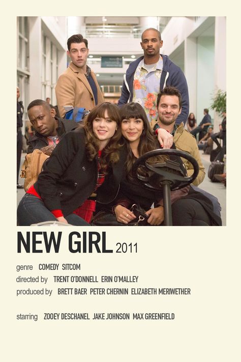 New Girl Poster, Nora Core, Cow Room, Poster Polaroid, Max Greenfield, New Girl Tv Show, Song Posters, Posters Minimalist, Polaroid Posters