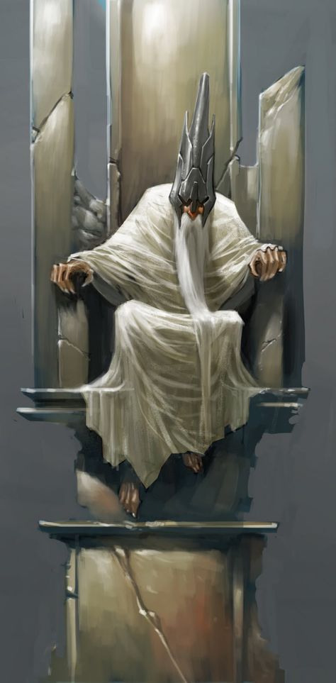 THE HUBBELL TELESCOPE Ancient Wizard, Fallen King, Wizard King, Throne Art, Epic Fantasy Art, Sitting On Throne, King On A Throne Art, Stone Throne, Wizard's Tower Fantasy Art