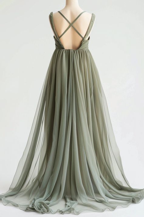 sage-green-bridesmaid-dresses Light Sage Bridesmaid Dresses, Sage Green Open Back Dress, Sage Dress Outfit Wedding, Hippie Bridesmaid Dresses Sage Green, Sage Brush Bridesmaid Dresses, Sage Green Beaded Bridesmaid Dresses, Brids Mades Dresses Sage Green, Sage Outfits, Sage Green Dresses