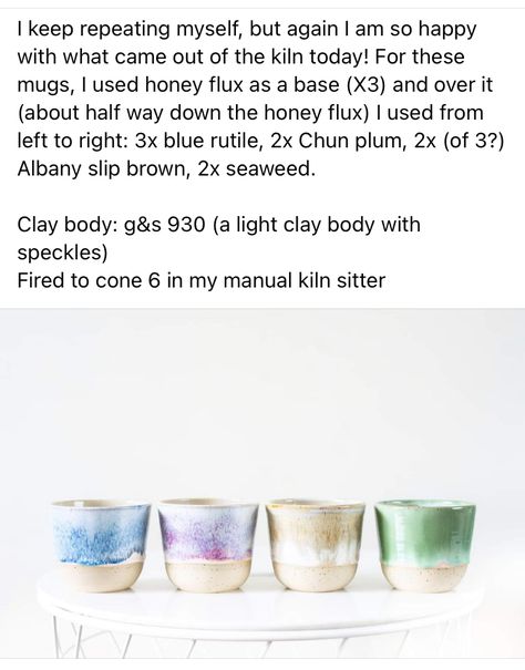 Amaco Honey Flux Combinations, Honeycomb Glaze Combinations, Light Flux Glaze Combinations, Flux Glaze Combinations, Frosted Melon Glaze Combinations, Honey Flux Glaze Combinations, Witch Pottery, Spectrum Kimchi Glaze Combinations, Honey Flux Glaze