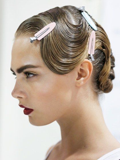 Designer Faces: Jason Wu Spring 2013 | Allure Extreme Make-up, Desi Vibes, Finger Wave Hair, Finger Wave, Mod Hair, 1920s Hair, Runway Hair, Runway Beauty, Editorial Hair