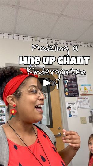 27K views · 14K reactions | My most used line up chant! This is only day 7 of kindergarten so we’re still learning and practicing it. They love the turn at the beginning. Soon enough, I’ll have a student lead it instead of me. They truly enjoy doing this chant every single day ❤️ 

#iteachk #liningup #lineupchant #firstweekactivities #happyclassrooms #kindergartenteacher #kindergarten #newteacher #playfullearning #joyfulclassroom
#classroommanagement #teachersfollowteachers #iteach #teacherideas #newteacher #kindergartenchants |  | msdavisluckycharms · Original audio Number Chants For Kindergarten, Line Up Songs For Preschool, Kindergarten Chants, Classroom Chants, Line Up Songs, Line Up Chants, Random Activities, Subbing Ideas, Transition Songs