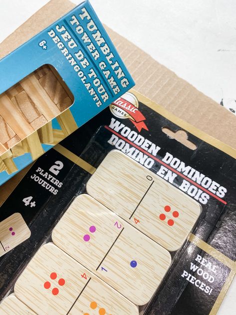 Jenga Crafts, Dominos Game, Dollartree Diy, Dollar Diy, Dollar Tree Gifts, Christmas Signs Diy, Marker Crafts, Jenga Blocks, Christmas Crafty