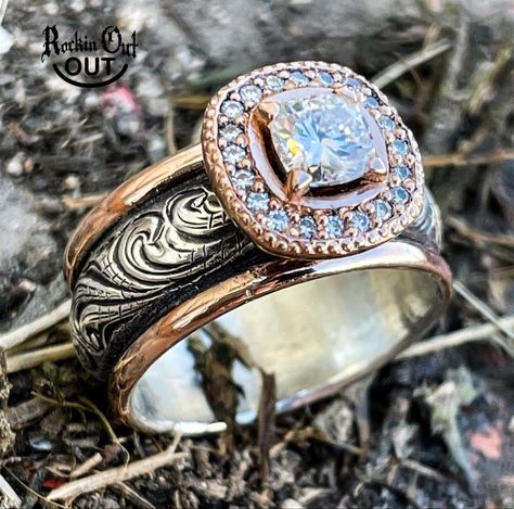 Horseshoe Engagement Ring, Men’s Western Wedding Ring, Western Wedding Rings Sets, Dreamy Rings, Country Wedding Rings, Justin Walker, Western Engagement Rings, Western Wedding Rings, Western Rings