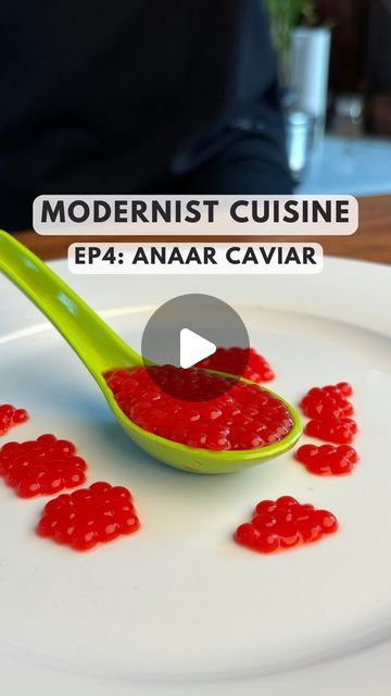 Crafians by Mudrit and Harsheen on Instagram: "EP4: ANAAR CAVIAR ❤️
MODERNIST CUISINE: Street Food to Fine Dine 

Comment below if you want the recipe ⬇️

#caviar #moleculargastronomy #finedine #pomegranate #modernistcuisine #finedinewithcrafians" Fruit Caviar Recipe, Fruit Juice Caviar, Fruit Caviar, Molecular Caviar, Serving Caviar, A R Rahman, Diljit Dosanjh, Modernist Cuisine, Parineeti Chopra