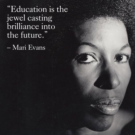 Happy Birthday Mari Evans. Born in Ohio in 1923, the poet and educator is closely aligned with the Black Arts Movement, exploring African American culture through literature. Evans remains one of the twentieth century’s most influential poets. #HappyBirthdayMariEvans #MariEvans #icon #poet #writer #poem #poetry #education #dreamer #reader #writer #Levenger Black Poetry African Americans, Black Poets Quotes, Black Writers Aesthetic, African American Poetry, Woman Poem, Black Woman Braids, Black Poetry, Woman Braids, Black Education