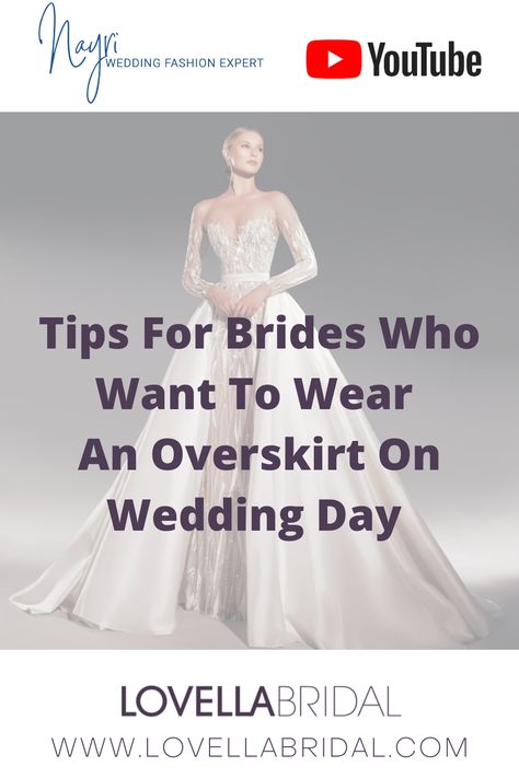 Overskirt Wedding Dress, Bridal Overskirt, Wedding Overskirt, Wedding Dress With Overskirt, Wedding Dress Overskirt, 2 In 1 Wedding Dress, Lovella Bridal, Tips For Brides, Chic Bridal Gown