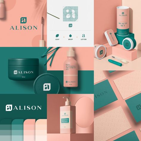 Beauty logo design Skincare Logo Design Brand Identity, Skin Logo Design Ideas, Skincare Brand Identity Design, Cosmetic Brand Identity Design, Color Palette For Skincare Brand, Skin Care Brand Color Palette, Beauty Brand Identity Design, Logo For Cosmetic Brand, Cosmetics Logo Ideas