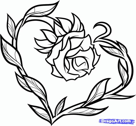 Cool Things To Draw With Sharpies - Bing Images Love Drawings For Him, Cool Heart Drawings, Drawings For Him, Cute Drawings Of Love, Easy Drawings For Beginners, Heart Coloring Pages, Easy Love Drawings, Easy Drawings For Kids, Hearts And Roses