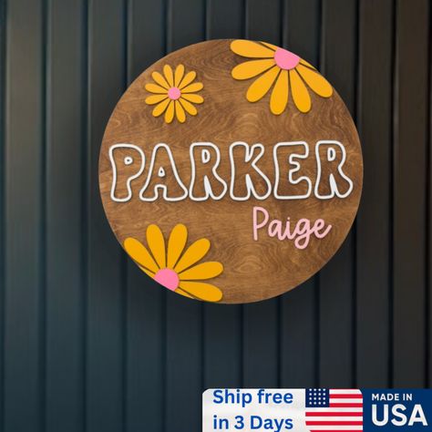 Nursery Signs Boy, Hospital Door Signs, Nursery Wood Sign, Kids Room Sign, Wood Nursery, Personalized Wooden Signs, Door Signs Diy, Nursery Name Sign, Wooden Name Signs