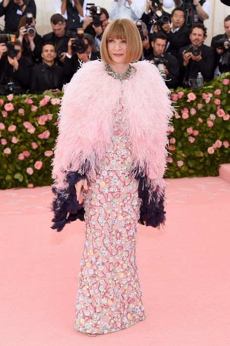 Anna Wintour’s 2019 Met Gala Dress Looked So Different During Its Runway Debut Gala Themes, Met Gala Dresses, Liza Koshy, Susan Sontag, Angela Simmons, Gala Fashion, Met Gala Red Carpet, Diana Vreeland, Solange Knowles