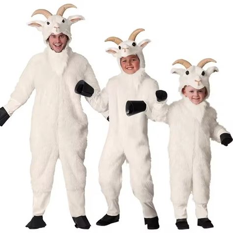 Animal Costume kids Halloween cosplay costume romper white lamb sheep goat adult men costume for Purim carnival cosplay - AliExpress 200000532 Wild Goat, Sheep Costumes, Men Costume, Book Week Costume, Holiday Costumes, Book Week, Kids Halloween, Purim, Child Day