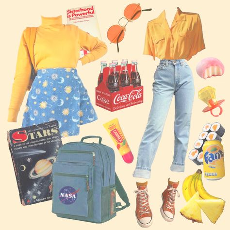 Gamercore Aesthetic Outfits, Soft 80s Outfit, Summer Pallete Colors Outfits, 80s Aesthetic Outfits Girly, Primary Color Aesthetic, Retrocore Aesthetic Outfits, Color Aesthetic Outfits, Summercore Outfits, Retro Clothes 80s