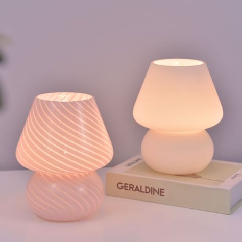 Lamps Cute Bedside Table Lamps, Colour Changing Lamp, Cute Aesthetic Lamps, Aesthetic Bedside Lamp, Cute Lamp Aesthetic, Aesthetic Lamp Night, Bedside Lamp Aesthetic, Aesthetic Table Lamp, Room Lamp Aesthetic