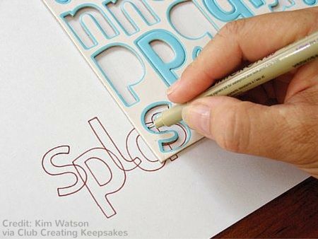 Journaling Titles, Overlapping Letters, Lettering Idea, Easy Lettering, Scrapbook Tips, Scrapbooking Tips, Scrapbook Club, Tutorial Origami, Creating Keepsakes