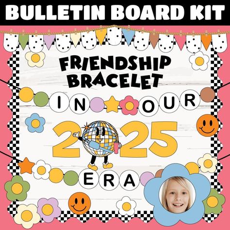 Friendship Bracelet Bulletin Board Kit | In Our 2025 Era | The New Year Classroom Decor | INSTANT DOWNLOAD | Digital Download New Year Classroom, Bulletin Board, Bulletin Boards, Friendship Bracelet, Classroom Decor, Friendship Bracelets, Instant Download, Digital Download, Bracelet