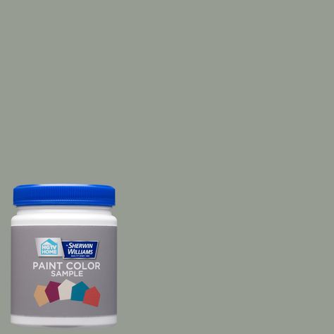 HGTV HOME by Sherwin-Williams (HGSW3284) THORNTREE Interior Satin Paint Sample (Actual Net Contents: 8-fl oz) Brown Interior Paint, Green Interior Paint, Blue Interior Paint, Grey Interior Paint, Sherwin Williams Blue, Teal Interiors, Eggshell Paint, Paint Sample, Revere Pewter