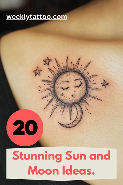 Discover beautiful sun and moon tattoos that symbolize balance, duality, and harmony. From minimalist fine-line designs to bold celestial tattoos, these trendy sun and moon tattoo ideas are perfect for anyone seeking meaningful body art. Whether you prefer black ink, watercolor, or intricate designs, find the perfect inspiration here! #SunAndMoonTattoo #CelestialTattoos #TattooIdeas Black Ink Watercolor, Sun And Moon Tattoo Ideas, Celestial Tattoos, Sun And Moon Tattoos, Moon Tattoo Ideas, Aesthetic Celestial, Celestial Tattoo, Sun And Moon Tattoo, Moon Tattoos