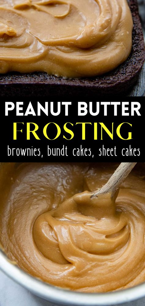 Frosting For Peanut Butter Cookies, Cooked Peanut Butter Frosting, Peanut Icing Recipe, How To Make Peanut Butter Icing, Peanut Butter Ganache Recipe Easy, Peanutbutter Fluff Icing, Peanut Butter Drizzle Icing, Cooked Peanut Butter Icing, Easy Peanut Butter Frosting Simple