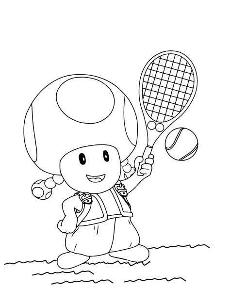 Toadette Playing Tennis coloring page Anime Places, Free Printable Cards, Playing Tennis, Coloring Tips, Free Printable Worksheets, Small Cars, Cat Nap, Prayer Journal, Holidays With Kids