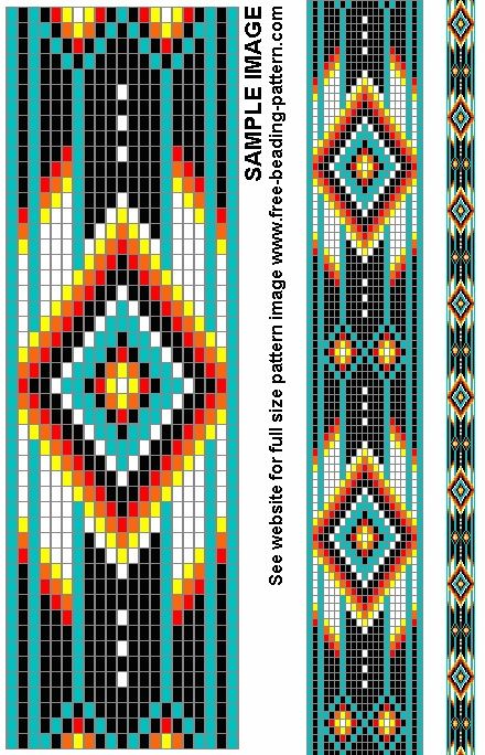 Free+Native+American+Beadwork+Patterns | Belt bead pattern for Native American Regalia | Beading... Mochila Crochet, Indian Beadwork, Native American Beadwork Patterns, Fest Temaer, Bead Loom Designs, Native American Patterns, Art Perle, Bead Loom Pattern, Motifs Perler