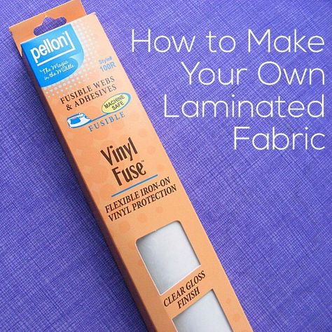 How To Laminate Cotton Fabric, Sewing With Vinyl Fabric, How To Waterproof Fabric, Laminated Cotton Fabric, Fat Quarter Projects, Waterproofing Fabric, Laminated Fabric, Beginner Sewing Projects Easy, Sewing Fabrics