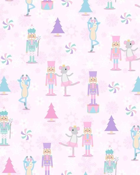 Nutcracker Wallpaper, Pink Christmas Iphone Wallpaper, Cute Christmas Backgrounds, Christmas Wallpaper Iphone Cute, Pink Nutcracker, December Wallpaper, Sublimation Ideas Projects Inspiration, Pink Xmas, Cute Calendar