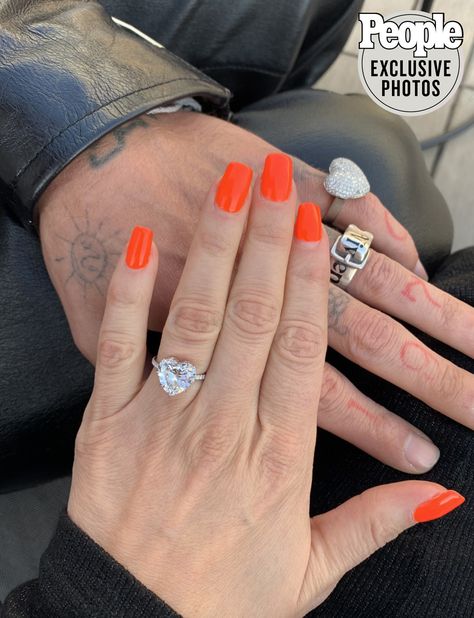 Avril Lavigne Gets Engaged to Mod Sun in Paris: 'The Day We Met I Knew You Were the One' Avril Lavigne Wedding, Cinderella Ring, Mod Sun, Matching Promise Rings, Gold Band Wedding Ring, Heart Shaped Ring, 14k Gold Wedding Ring, Romantic Proposal, Ring Trends