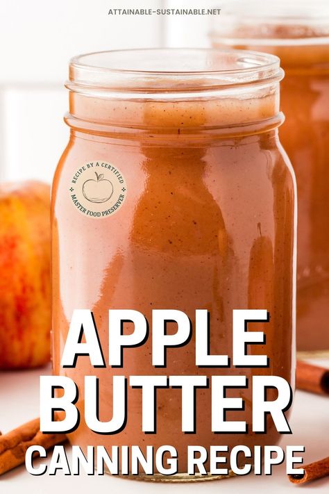 If you love apples, you’re going to love this homemade apple butter recipe. The flavor is fabulous, of course, but the fact that it’s a mix-and-forget it crockpot recipe makes it easy enough for even the busiest of people to tackle! With no added sugar, this slow cooker spiced apple butter recipe is a delicious way to preserve the flavors of fall. Homemade Canned Apple Butter, Apple Butter Jelly Recipe, Applebutter Crockpot Recipes Canning, Homemade Apple Butter Crockpot, How To Can Apple Butter, Canned Apple Butter Recipe, How To Make Apple Butter, Apple Butter Canning Recipe, Apple Butter Recipe Canning