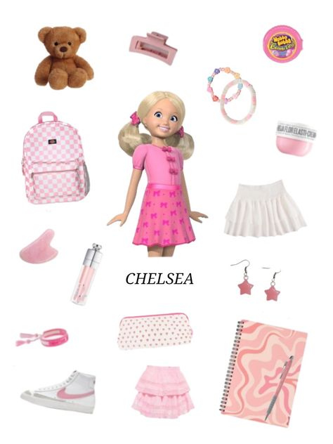 Barbie And Chelsea Halloween Costume, Barbie Moodboard, Katheryn Howard, Chelsea Barbie, Megan Nicole, Barbie Life In The Dreamhouse, Outfit Barbie, Spirit Week Outfits, Life In The Dreamhouse