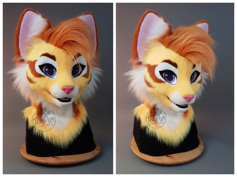 Fursuit Head, Paw Pads, Long Tail, Feline, Kitty, Disney Princess, Disney Characters, Fictional Characters, Art