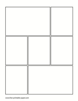 Comic Book Format, Book Layout Template, Blank Comic Book Pages, Comic Format, Manga Format, Comic Strip Template, Comic Book Page, Comic Template, Blank Comic Book