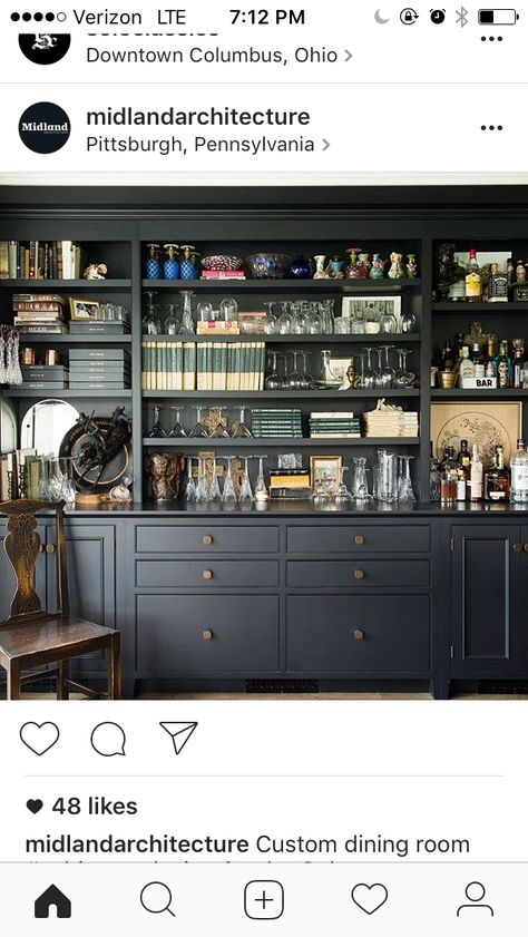 Bookshelf Styling With Alcohol, Bookcase With Bar, Bookshelf With Bar, Built In Bar And Bookshelves, Library And Bar Wall, Bar With Bookshelves, Home Library With Coffee Bar, Bar And Bookshelves, Bar Bookshelf Ideas