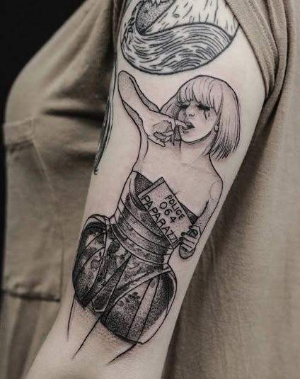 Lady Gaga Tattoos, Lady Gaga Tattoo, Lady Gaga Artpop, Magnolia Tattoo, Gamer Tattoos, Tattoo Apprenticeship, Video Game Tattoo, Fan Tattoo, Tattoos Inspiration